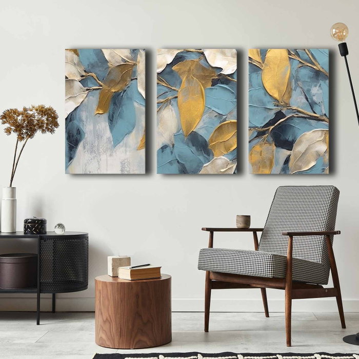 Wallity Conjunto de 3 Lienzos Decorativos Multicolor 45 x 70 cm